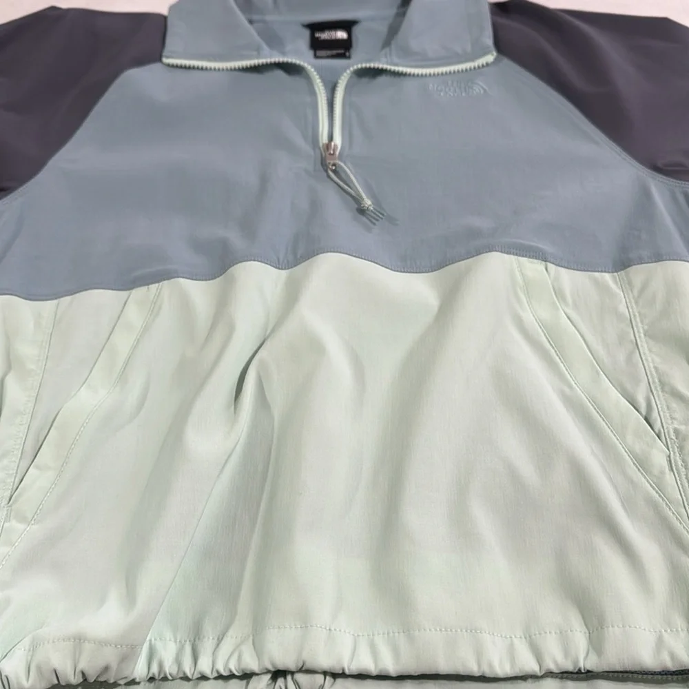North Face Windbreaker Class V Anorak Women’s Jacket Blue Gray Medium - Picture 12 of 13
